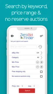 zero bid finder for ebay plus iphone images 4