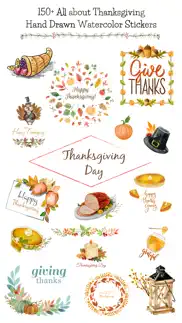 thanksgiving watercolor set iphone images 1