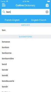 collins french dictionary iphone capturas de pantalla 2
