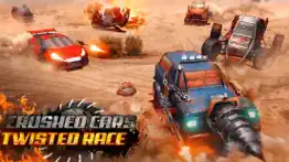 crushed cars 3d - twisted race iphone images 1