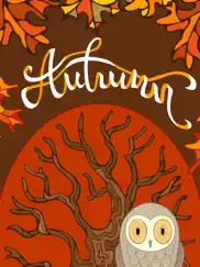 hello autumn fall time sticker ipad images 1
