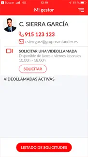 banco santander videollamada iphone capturas de pantalla 1