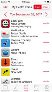 symptom tracker by tracknshare iphone images 1