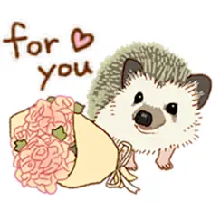 shy and cute hedgehogs sticker logo, reviews