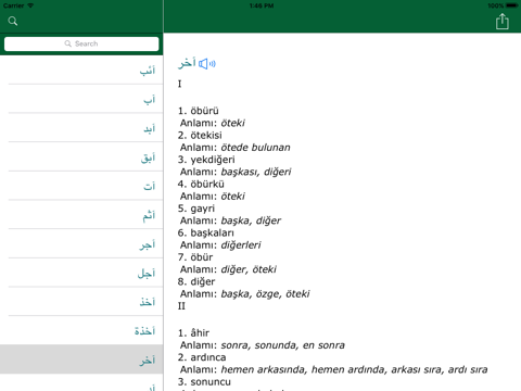 arabic turkish dictionary ipad images 2