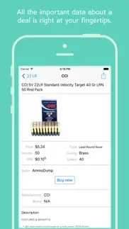 ammodrop - find & track online ammo prices iphone images 2