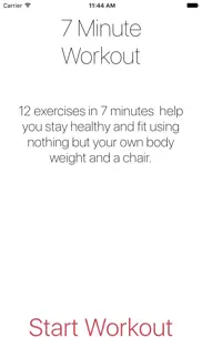 seven minute workout exercise iPhone Captures Décran 2