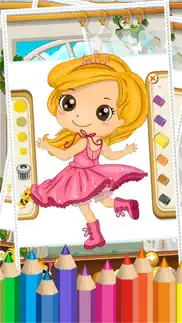my little princess coloring book pages - amazing paint and draw doodle for kids game iphone images 4