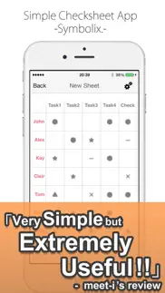 checksheet app -symbolix.- iPhone Captures Décran 1
