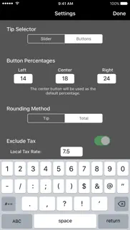 quicktip™ tip calculator iphone images 4
