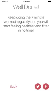 seven minute workout exercise iPhone Captures Décran 1