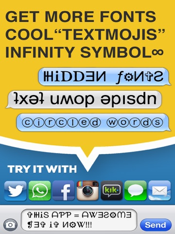 symbolizer fonts keyboard with fancy emoji symbols for facebook and instagram ipad images 1