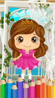 my little princess coloring book pages - amazing paint and draw doodle for kids game iphone images 1