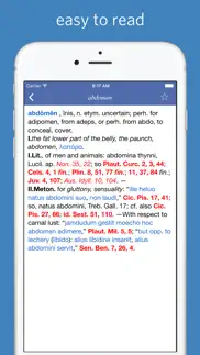 latin dictionary - lewis and short iphone images 2