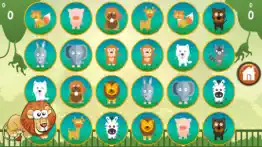 animals kid matching game - memory cards iphone images 1