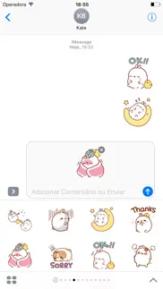 molang rabbit - animated stickers and emoticons iphone images 2