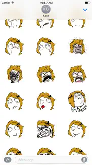 meme faces - stickers for imessage iphone resimleri 3