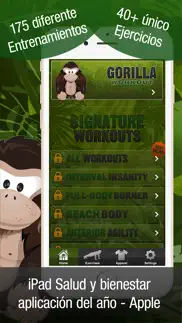 gorilla workout iphone capturas de pantalla 1