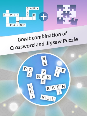 crossword jigsaw - word search and brain puzzle with friends ipad images 1