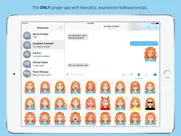 gingermoji - redhead emoji stickers for imessage ipad images 2