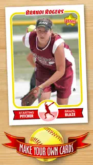 softball card maker - make your own custom softball cards with starr cards iphone images 1