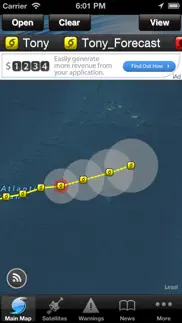 hurricane tracker by hurricanesoftware.com's - ihurricane free iphone images 1