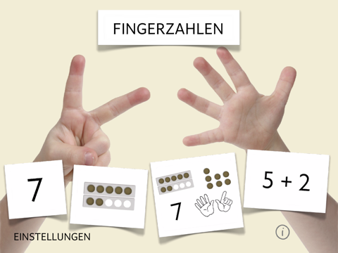 fingerzahlen - fingermengen ipad bildschirmfoto 1