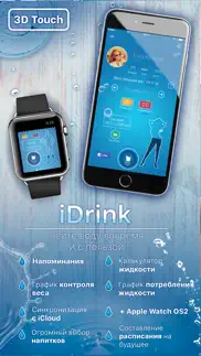 idrink - Лучший трекер воды и веса! айфон картинки 1