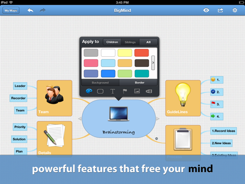 bigmind - mind mapping ipad images 1