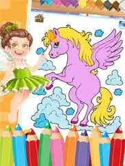 little unicorn colorbook drawing to paint coloring game for kids ipad images 4