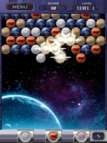 bubble shooter space edition ipad capturas de pantalla 2