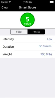 smart score - food and fitness points calculator iphone images 2