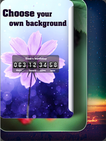 countdown to birthday, wedding, pregnancy, christmas vacation event free ipad images 2