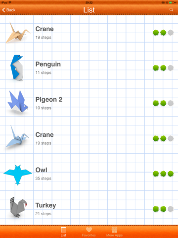 how to make origami birds ipad capturas de pantalla 2