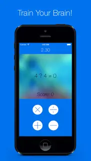 math game brain trainer with addition, subtraction, multiplication & division, also one of the best free learning games for kids, adults, middle school, 3rd, 4th, 5th, 6th and 7th grade iphone images 3
