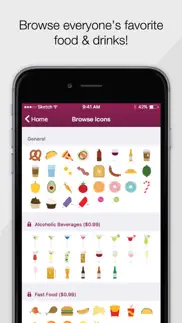 yumemoji emoji keyboard - everyone’s favorite food and drinks! iphone images 3