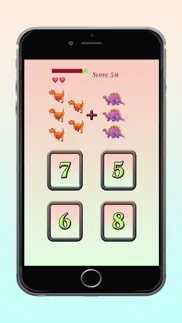 kindergarten math addition dinosaur world quiz worksheets educational puzzle game is fun for kids iphone images 4
