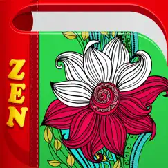 zen coloring book for adults logo, reviews