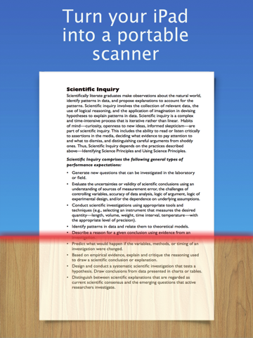 docscanner : pdf document scanner & ocr ipad images 1