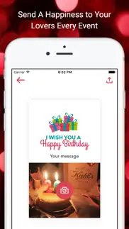 birthday card maker - personal greeting cards, thank you cards and photo ecard for special occasion iphone images 2
