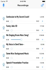 simple voice recorder - best app for singing, karaoke, during call, hd sound, music, audio iphone images 4