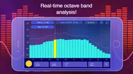 octave band real time frequency analyzer and sound level meter iphone images 1