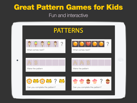 patterns - includes 3 pattern games in 1 app ipad images 1