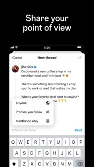 Threads, an Instagram app iphone bilder 3