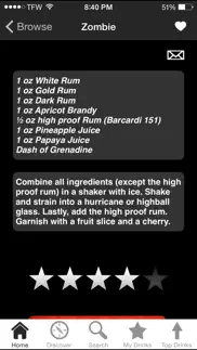 ibartender cocktail recipes iphone capturas de pantalla 1