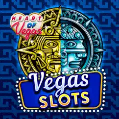 heart of vegas - casino slots logo, reviews