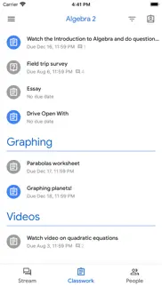 google classroom iphone capturas de pantalla 2