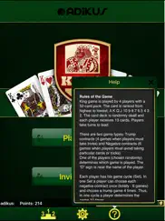 king - classic card game ipad resimleri 4