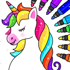 unicorn coloring games logo, reviews