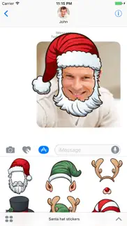santa hat - stickers for imessage iphone images 3